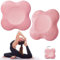 Bigmeda 2Stk Kniekissen für Yoga,Yoga Matt für Pilates,Minimiert und Unterstützt Knie Handgelenke und Ellbogen,Umweltfreundlich Leicht Rutschfest Yoga Mat (Pink)