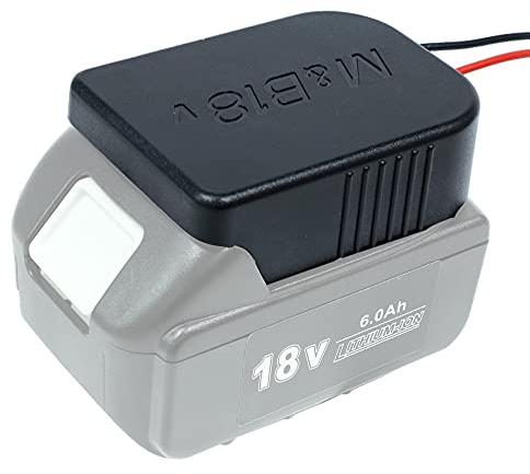 Adaptateur de Batterie Power Wheels Adaptateur pour Makita 18 V également pour Bosch 18 V Power Tool Battery Dock Support de connecteur d'alimentation avec Fil de Calibre 14 pour Cadres de Montage