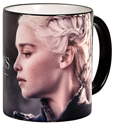 Elbenwald Game of Thrones Tassen Quote Line Daenerys Targaryen Motiv als Rundumdruck 320 ml Keramik