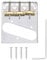 Tomotato Telecaster Gitarren Steg Bridge 52mm 3 Sattel Telecaster Steg Metall 6 Saiten Gitarrensteg für E-Gitarren Ersatzteile