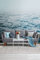 Livingwalls Fototapete Nordsee Wasser Wellen Meer Blau Weiß 382581 The Wall 3,71 m x 2,80 m Wohnzimmer Schlafzimmer Büro