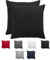 Komfortec Kissenbezug 80x80 cm 2er Set aus Gebürstet Mikrofaser mit Reißverschluss, Atmungskativ und Weich – Schwarz