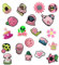 BEIIEB 20 Stück Rosa Schuhschmuck, Clog Sandalen Ornamente, PVC Schuhschmuck, niedliche Schuhschmuck, DIY Schuhzubehör, Geburtstagsgeschenke für Kinder, Jungen, Mädchen