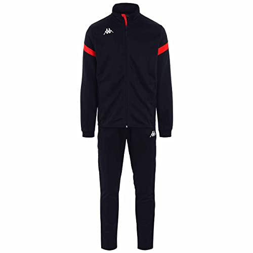 Kappa Dalcito Tuta da ginnastica, Blu / Rosso, 14 anni Unisex - Bambini e ragazzi