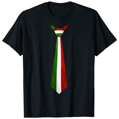 Italienische Flagge Krawatte T-Shirt Geschenk für Italiener T-Shirt