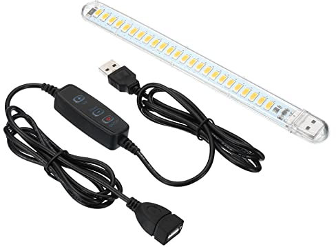 PATIKIL Sewing Machine Light, with USB Female to Male Extension Cord 10-Speed Dimming LED Strip Dimmer Switch for All Sewing Machines, Warm Light