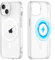 Yoedge Magnétique Coque pour iphone 15 6,1, Transparente Coque Compatible avec MagSafe, Ultra Léger Mince Silicone TPU + PC Housse de Protection Anti-Choc Anti-Rayures Bumper Etui pour iphone 15