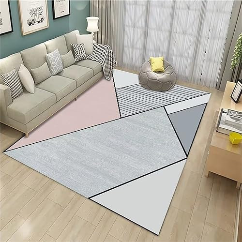 RUGMRZ Outdoor Teppich Für Terrasse Moderne Geometrie carpeto Teppich grau flurteppich rutschfest Kamin deko Wohnzimmer Outdoor Teppich Für Terrasse waschbare teppiche180x280CM