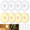 QNUJN Motion Sensor Lights Indoor, Rechargeable Dimmable Night Light Warm/Cool White, Magnetic Stick on Wall, USB-C Charging Stair Lights, Auto/On/Off Modes, for Closet, Hallway, Kitchen, Cabinet