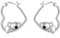 YFN Koala Ohrringe Sterling Silber Tier Herz Creolen Baumeln Tropfen Niedlich Schmuck Geschenke für Damen Mädchen