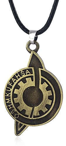 MayDee Stein Gate Halskette, Stein GateAnime Spiel Peripheren Anhänger, Fan-Sammlung Geschenk Dekoration (A)
