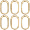 SUNNYCLUE 1 Box Mit 6 Feder O Ringen 0.7718 cm {4}K Vergoldetes Messing Auslösefeder O Ring Ovaler Karabiner Clip Karabinerhaken Auslöser Schlüsselanhänger Schnalle Winzige Haken Clips Für Selbstgemac