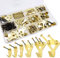 Damogo 120PCS Picture Hooks - Heavy Duty Picture Hanging Kit Picture Frame Hangers with Nails,Picture Frame Hooks Holds 10-100 lbs for Hard Walls