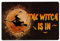 Halloween Door Mat Witch Wizard Halloween Spell Witches Witch The Witch Is In Welcome Non-Slip Mats Funny Doormat Bathroom Kitchen Front Porch Rugs Entrance 16 * 24in/40 * 60cm