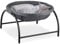 Relaxdays Hamac pour Chat, lit surélevé, HxLxP : 25 x 44 x 42 cm, Couchage Chaton, Maille Filet, Gris foncé/Noir