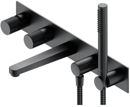 Omnires CT8037/1AT Contour 5-Loch-Unterputz-Badewannenarmatur, Anthracite