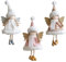 PLUSHCEWT 3 Pcs Angel Doll Christmas Decoration Fairy Doll Hanging Pendant for Xmas Tree Small Girl Plush Decorations Mini Girl Ornaments for Christmas Tree Home Party Holiday
