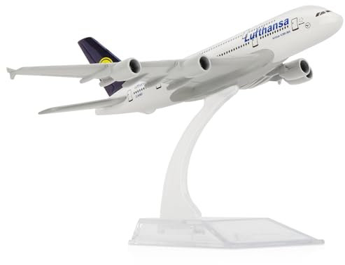 BluWinds 1/400 Lufthansa 380 Airplane Model Diecast Airplanes Model Aircraft Metal Alloy Model For Collection and Display