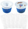 WeddHuis 5 pcs chaussettes de skimmers piscine, chaussettes filtres, chaussettes mailles fines pour feuilles et saletés, extensibles et réutilisables, accessoires piscine.