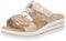 Rieker V0200, Ciabatte Donna, Oro Rosa, 39 EU