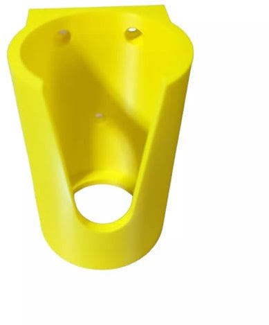 Wall Mounted Gas Bottle Storage Holder, 75mm Diameter, 3 Colours - Red, Black, Yellow, Includes 3 Screws, Made in UK… (YELLOW)