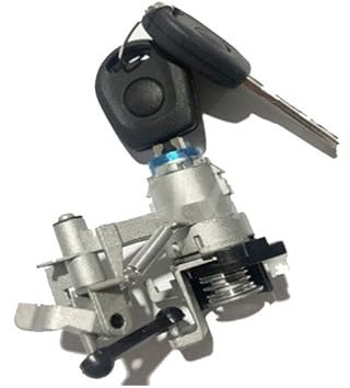 IUSOT Cerradura de puerta con 2 llaves, cilindro de cierre para maletero de Volkswagen Golf IV, Lupo, Arosa, compatible con núcleo de cerradura de puerta de alta calidad