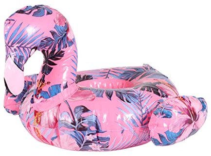 ifundom Portabicchieri Galleggiante Con Fenicottero Acquatico Portabicchieri Gonfiabile in Pvc Con Motivo Giocattolo Da Nuoto Fantastico