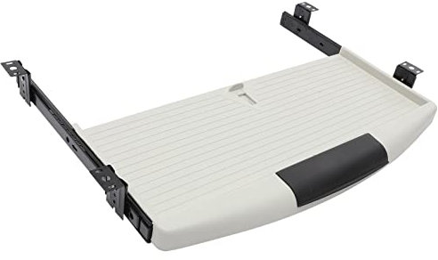 NUOBESTY 1pc Computer Keyboard Case Storage Drawers Desk Organizer Drawer Hidden Keyboard Shelf Out Keyboard Tray Computer Keyboard Tray Drawer Organizers Office White Boxes Plastic Grey