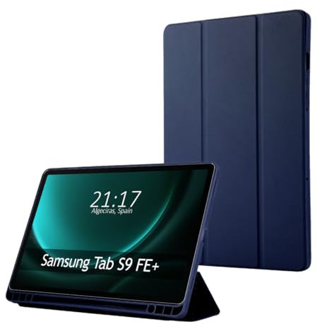 Funda con Tapa Smart para Samsung Galaxy Tab S9 FE+ Plus Color Azul