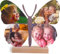 Schmetterling Geschenk personalisiert - Foto Geschenk Holzbild - Geschenke, Fotomosaik, Kinder Fotogeschenke