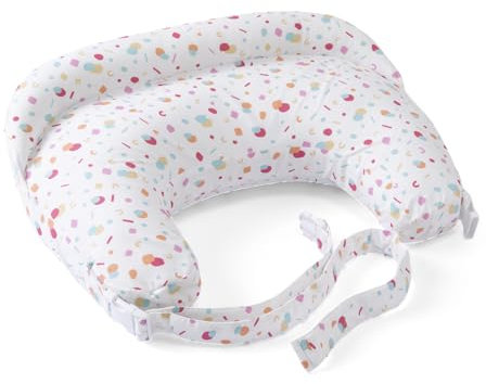 Boppy Deluxe Stillkissen, Brust und Flasche Fütterung Unterstützung, ergonomische Form mit Mutter und Baby zu unterstützen, volle Polsterung, abnehmbar und waschmaschinenfest, 0M +