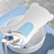 Baignoire de lavabo pour bébé avec aspiration, lavabo portable bain bébé avec trou suspendu, outil de lavage support des fesses pour baignoire comptoir utilisation quotidienne