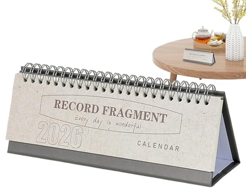 Schreibtischkalender 2026 Große Liniierte Blöcke Dickes Papier