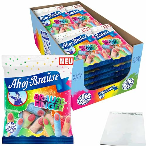 usy Bundle für Ahoj-Brause Brause Finger (16x150g Packung) VPE + usy Block