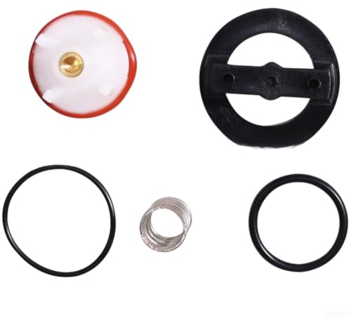 Qualoramall 800M4 Water Valve Conversion Kit 5 Pieces, 1/2 to 2 Inch Anti Siphon Pressure Vacuum Breaker Set for Plumbing Repair, Replaceable Seats, Black