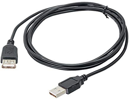 AKYGA AK-USB-07 USB 2.0 Verlängerung/Daten/Anschlusskabel A-Stecker auf A-Buchse 1,8 m schwarz