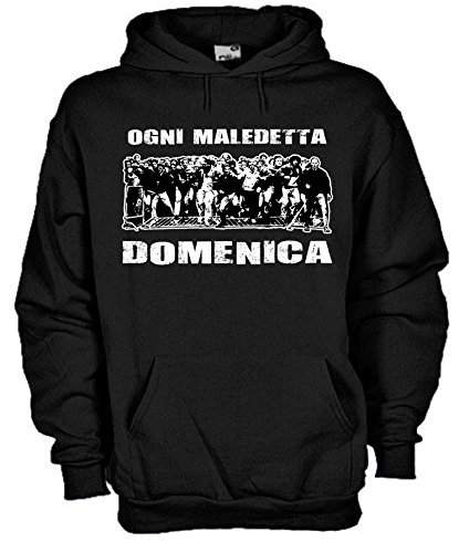 Settantallora - Felpa con Cappuccio KU99 Ogni Maledetta Domenica Taglia M