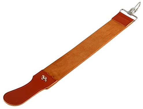 Leder Abziehriemen, Asixx Streichriemen Schärfen und Glätten von Rasiermessern Geeignet für Rasiermesser, Messer und Meißel, Braun