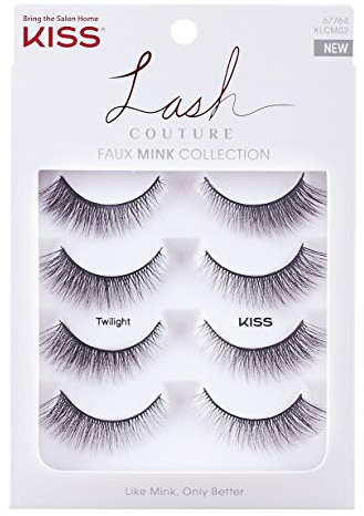 Kiss Lash Couture Faux Mink Collection Twilight 67764. 4 Pairs