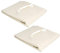 EUGAD 2X Sonnensegel Rechteck 5x7m Sonnenschutz UV Schutz für Garten Balkon Terrasse Sonnendach Polyester wasserabweisend Creme