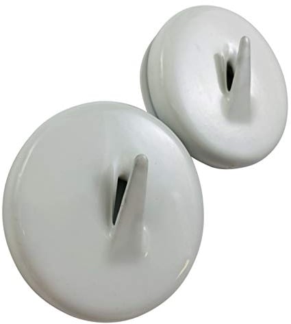 Westmon Works Gancho magnético para colgar coronas para puertas de metal de acero para interiores y exteriores, cada uno soporta 6 libras, juego de 2, color blanco