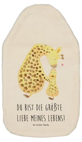 Mr. & Mrs. Panda Wärmflasche Giraffe Kind - Geschenk, Wildtiere, Afrika, Kinderwärmflasche, Tochter, Mama, Wärmekissen, Körnerkissen, Wärmflasche mit
