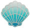Mono Quick 1205x Muscheln Bügelbilder, Pink, Lila, Türkis, Blau - Applikation Meer (12055 - Türkis)