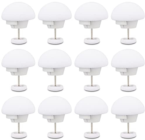 Potanro Duvet Cover Clips 12 Pcs Duvet Pins Comfortable Duvet Holder Clips, Duvet Button Fasteners Keeps Comforter from Shifting(White)