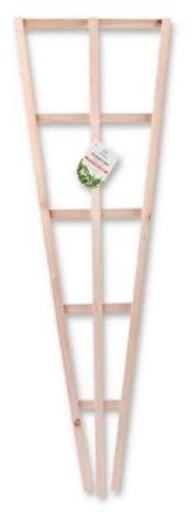 FabFinds Wooden Garden Trellis for Climbing Plant & Vegetable Support Natural Wood Diamond Trellis (3ftX1ft) (5)