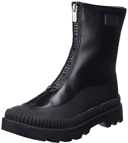 Pepe Jeans GUM ZIP, stivaletti Donna, 999NERO, 40 EU