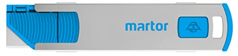 MARTOR Secunorm 185, coltello di sicurezza professionale, piccolo in acciaio inox, per destrimani e mancini, lama in acciaio, certificato GS