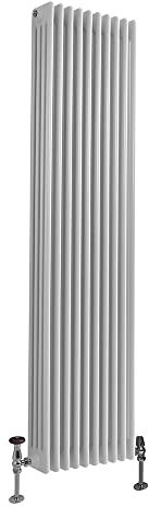 Milano Windsor White Cast Iron Style Vertical Four Column Radiator - 1800mm x 470mm