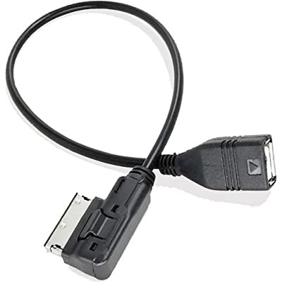 CHELINK AMI MMI USB Cable for Audi Audio Music Interface, AMI MMI to USB AUX Cable Music Adapter Connect Music Storage Device for A-UDI V-W J-etta GTI GLI P-assat CC T-iguan T-ouareg EOS S-Koda