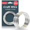 SOL 50m Silver Craft Wire - Flexible Aluminium Wire for Sculpting, Bonsai, Jewellery Making, and Models - Rust-Free, Easy to Cut, Durable 0.7mm Armature Wire for Crafts, DIY, and Artistic Projects